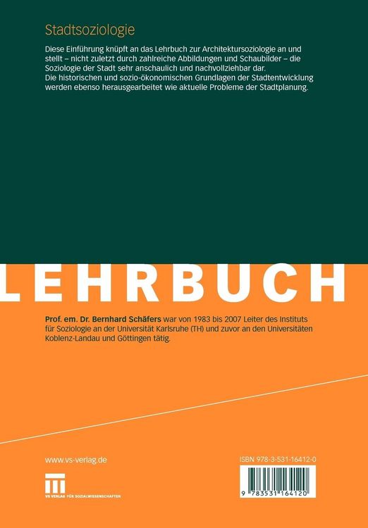 Produktbild: Stadtsoziologie