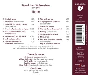 Produktbild: Oswald von Wokenstein: Lieder