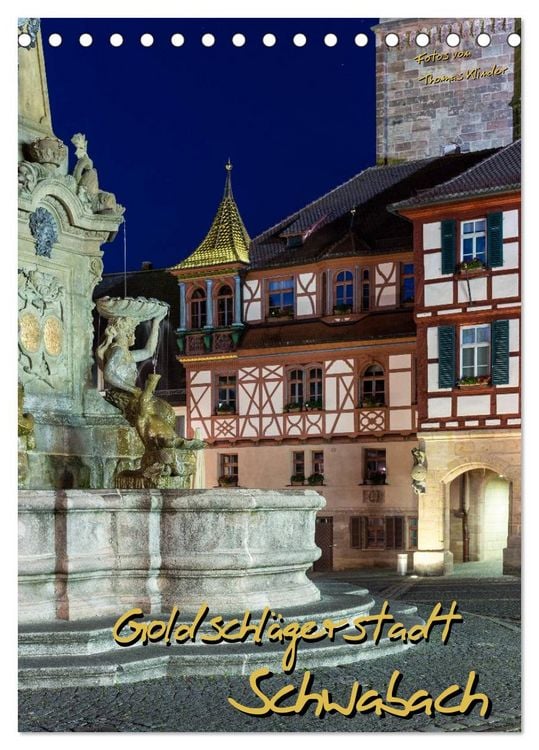 Produktbild: Goldschl&auml;gerstadt Schwabach (Tischkalender 2026 DIN A5 hoch), CALVENDO Monatskalender