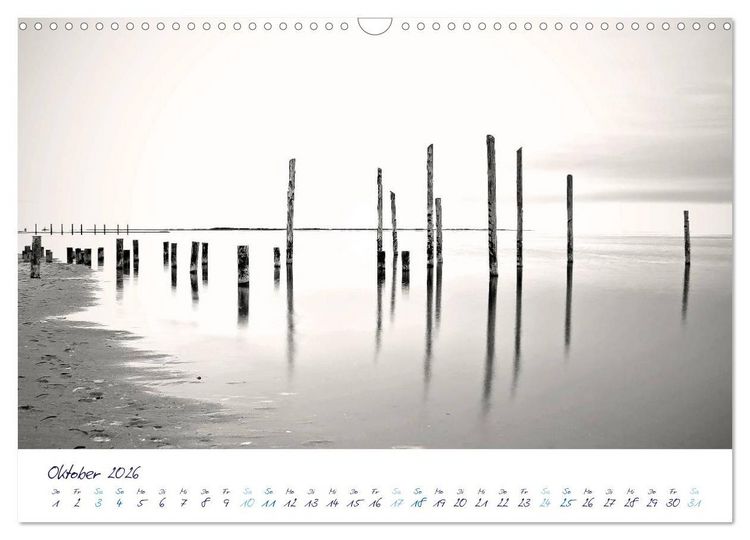 Produktbild: Meeresbilder - Nordsee-Impressionen (Wandkalender 2026 DIN A3 quer), CALVENDO Monatskalender