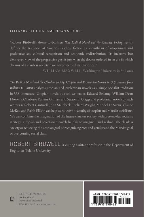 Produktbild: Radical Novel and the Classless Society