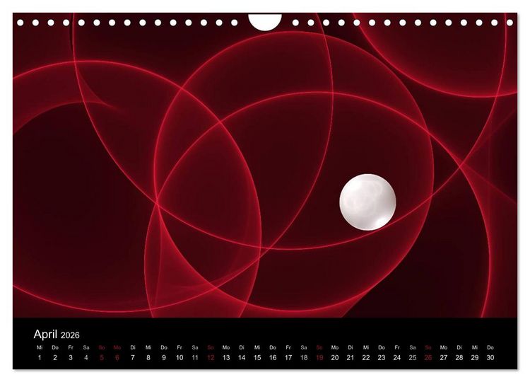 Produktbild: Exklusive Fraktalkunst / AT-Version (Wandkalender 2026 DIN A4 quer), CALVENDO Monatskalender
