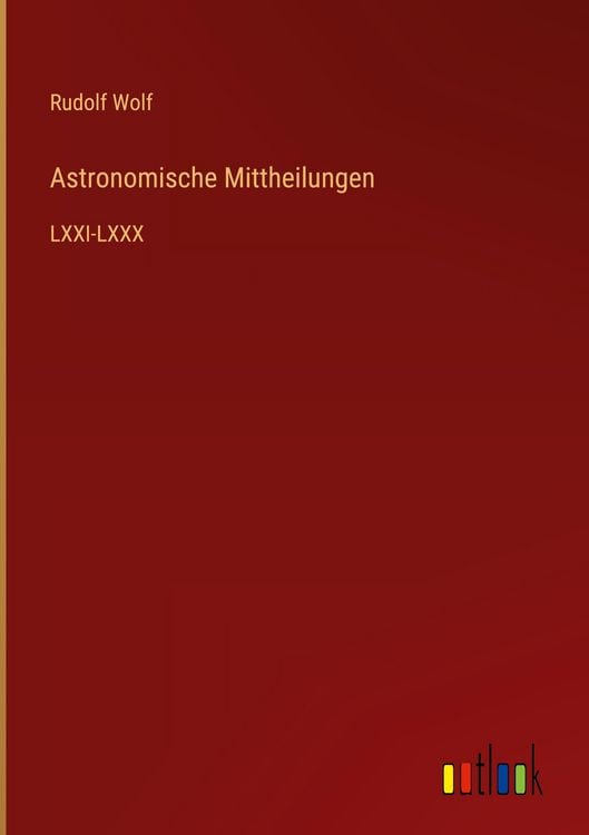 Produktbild: Astronomische Mittheilungen