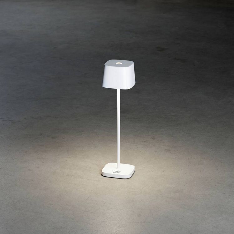 Produktbild: Konstsmide 7829-250 Capri LED-Akku-Tischlampe 2.2W Warmwei&szlig; Wei&szlig;