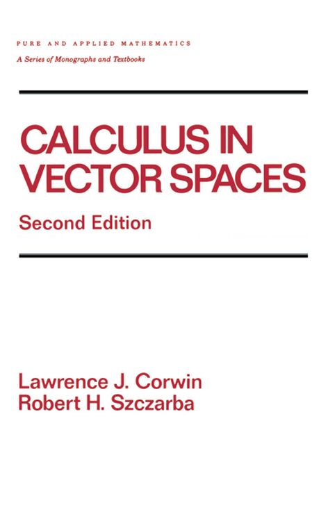 Produktbild: Calculus in Vector Spaces, Revised Expanded