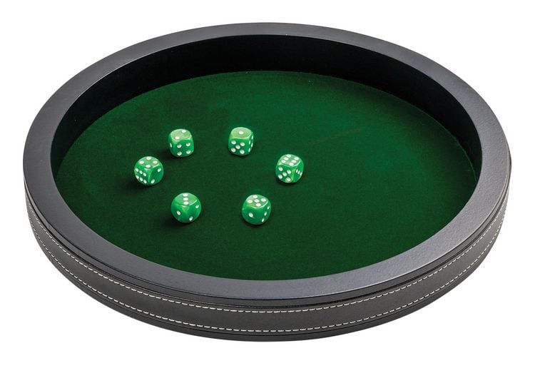 Produktbild: W&uuml;rfelbrett, gro&szlig;, Kunstleder, 350 mm