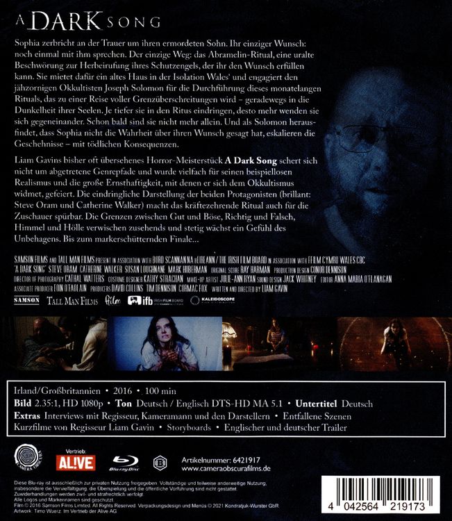 Produktbild: A Dark Song