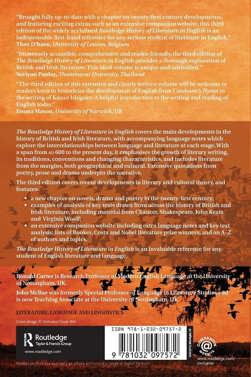 Produktbild: The Routledge History of Literature in English