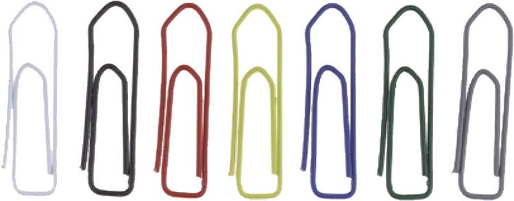 Produktbild: B&uuml;roklammern farbig 26mm
