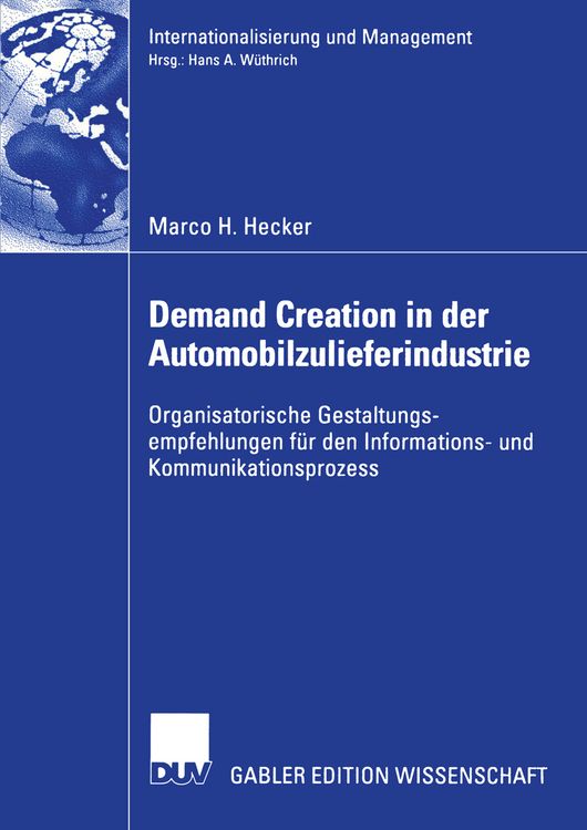 Produktbild: Demand Creation in der Automobilzulieferindustrie