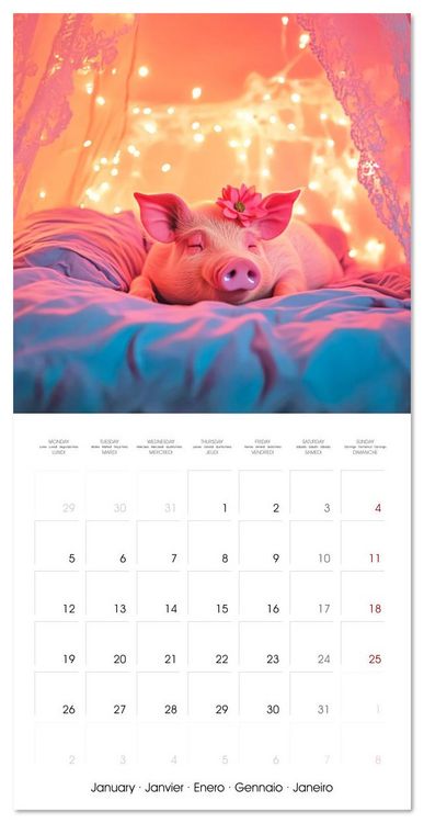 Produktbild: Animals in unreal rooms - Dreamlike Illusions (Wall Calendar 2026 12 &times; 12 Inch) CALVENDO 12 Month Wall Calendar