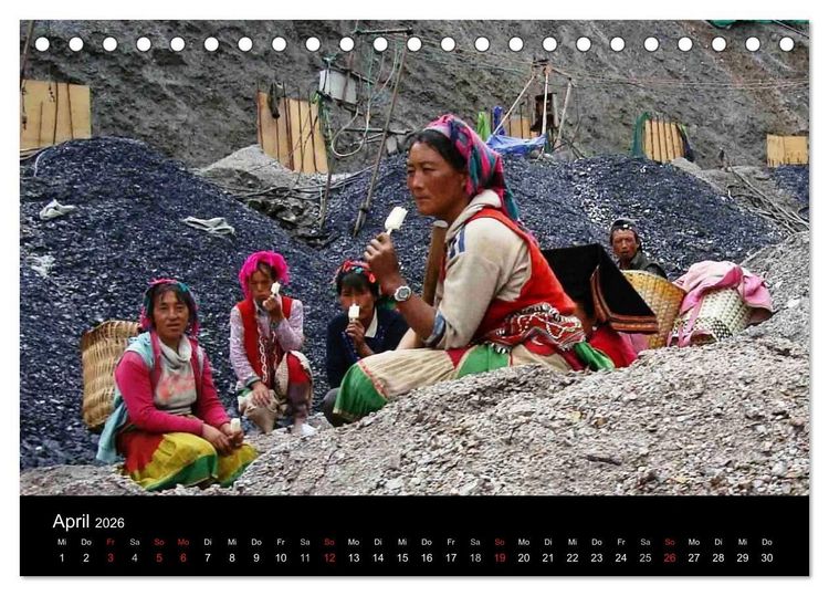 Produktbild: Impressionen aus China (Tischkalender 2026 DIN A5 quer), CALVENDO Monatskalender
