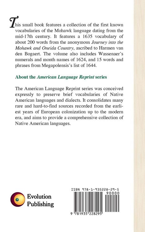 Produktbild: Early Vocabularies of Mohawk