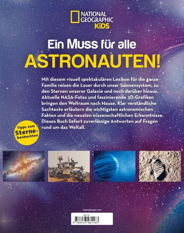 Produktbild: National Geographic Kids - Lexikon des Weltalls; ein visuell spektakul&auml;res Nachschlagewerk zu Astronomie und Raumfahrt f&uuml;r Kinder ab 8