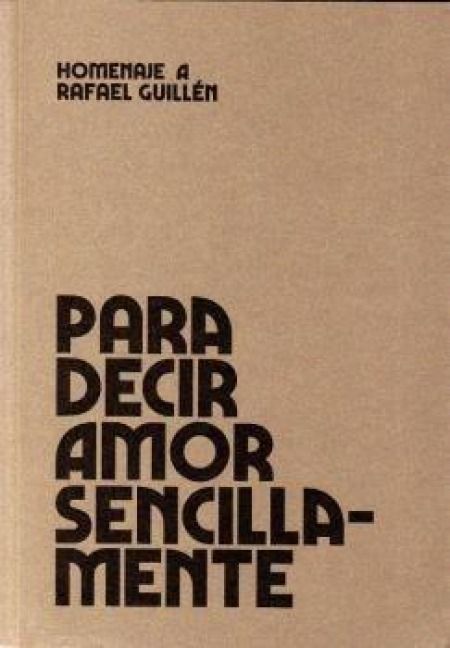 Produktbild: Castro Mart&iacute;n, J: Para decir amor sencillamente : homenaje a