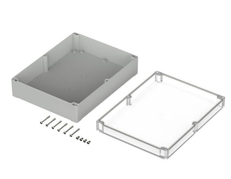 Produktbild: Bopla EUROMAS M 253 G 02253100 Industrie-Geh&auml;use 300 x 230 x 85 Polycarbonat Lichtgrau (RAL 7035) 1 St.
