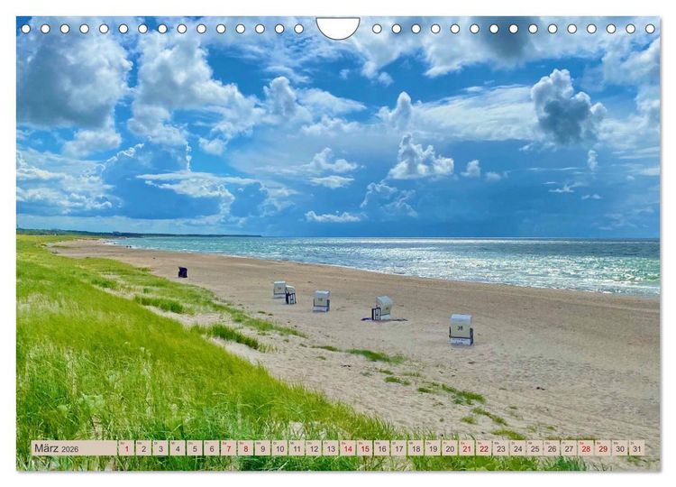 Produktbild: Fischland zwischen Ostsee und Bodden (Wandkalender 2026 DIN A4 quer), CALVENDO Monatskalender