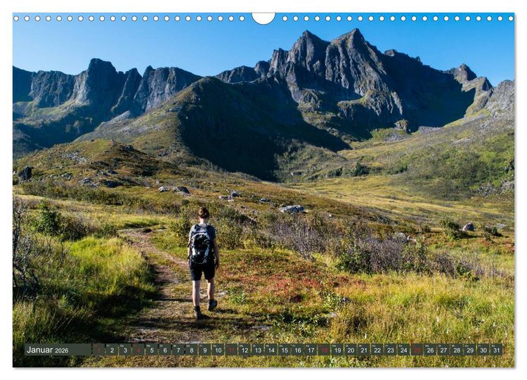 Produktbild: Wandern - In Norwegen und Schweden (Wandkalender 2026 DIN A3 quer), CALVENDO Monatskalender