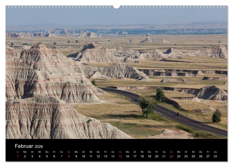 Produktbild: Wyoming & South Dakota (Wandkalender 2026 DIN A2 quer), CALVENDO Monatskalender