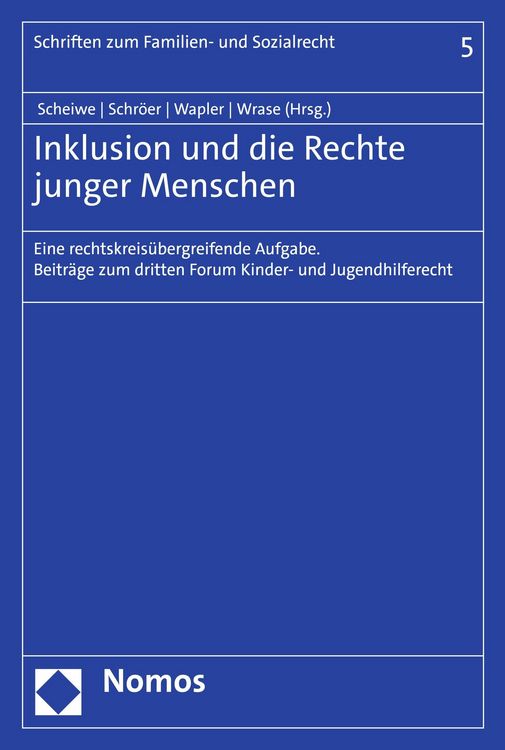 Produktbild: Inklusion und die Rechte junger Menschen