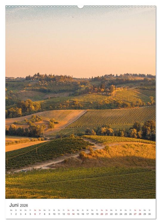 Produktbild: Toskana - Sonne, Wein und Kultur (hochwertiger Premium Wandkalender 2026 DIN A2 hoch), Kunstdruck in Hochglanz