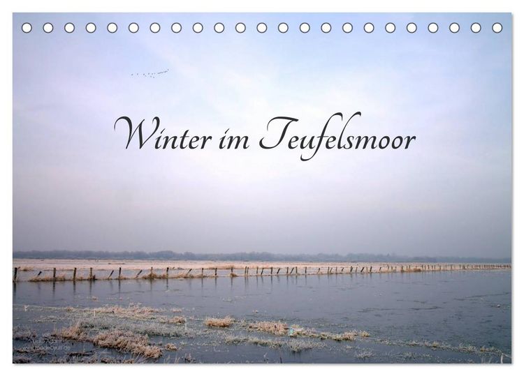 Produktbild: Winter im Teufelsmoor (Tischkalender 2026 DIN A5 quer), CALVENDO Monatskalender