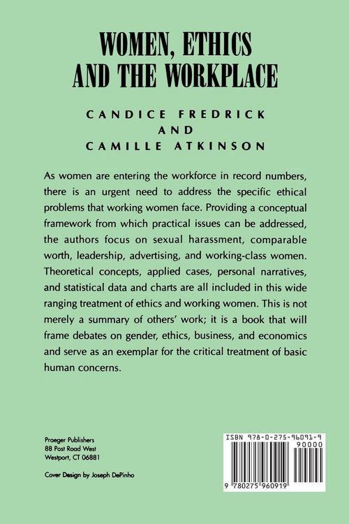 Produktbild: Women, Ethics and the Workplace