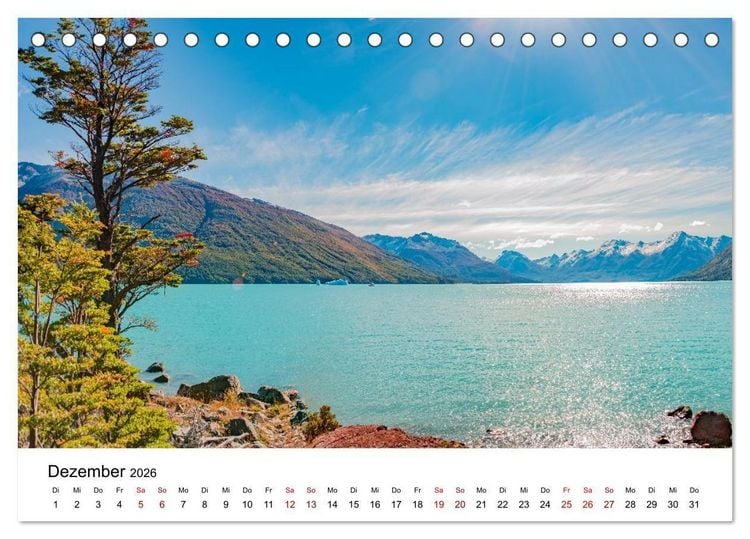 Produktbild: Patagonien, Los Glaciares Nationalpark: Perito Moreno Gletscher (Tischkalender 2026 DIN A5 quer), CALVENDO Monatskalender