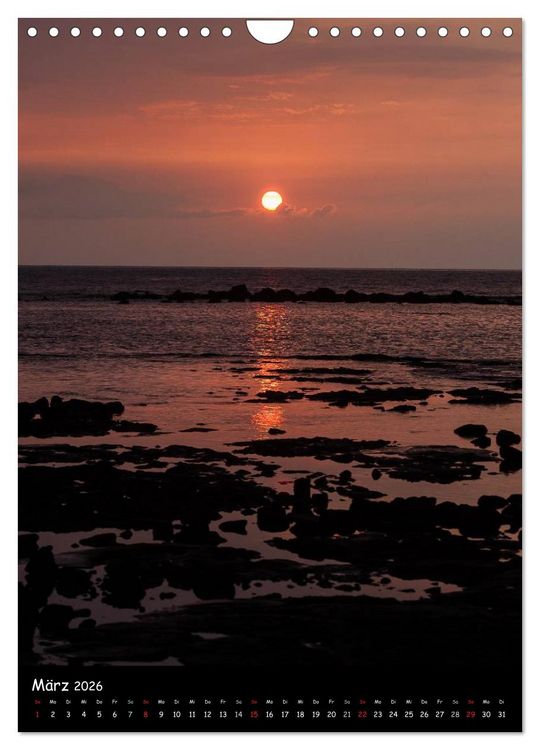 Produktbild: Hawaiian Sunsets (Wandkalender 2026 DIN A4 hoch), CALVENDO Monatskalender
