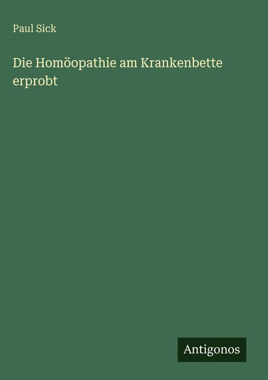 Produktbild: Die Hom&ouml;opathie am Krankenbette erprobt