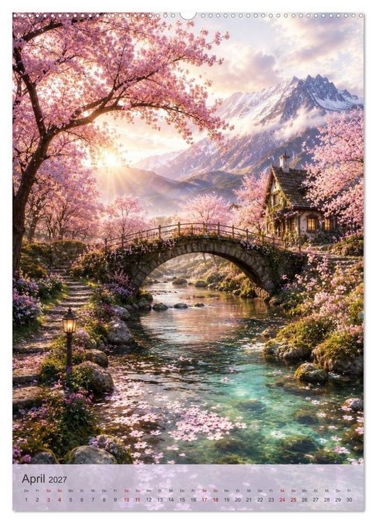 Produktbild: Seelenpl&auml;tze ZUM TR&Auml;UMEN (hochwertiger Premium Wandkalender 2027 DIN A2 hoch), Kunstdruck in Hochglanz