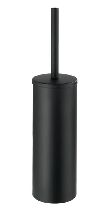 Produktbild: WC-Garnitur geschlossene Form Mod. Orea Schwarz, aus rostfreiem Edelstahl
