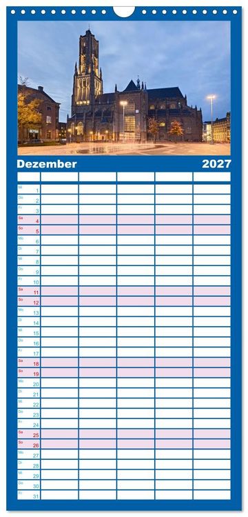 Produktbild: Familienplaner 2027 - ARNHEM mit 5 Spalten (Wandkalender, 21 x 45 cm) CALVENDO