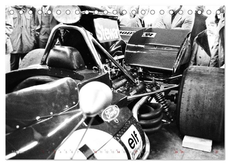 Produktbild: Grand Prix - Formel-Rennen 1972-1977 (Tischkalender 2026 DIN A5 quer), CALVENDO Monatskalender