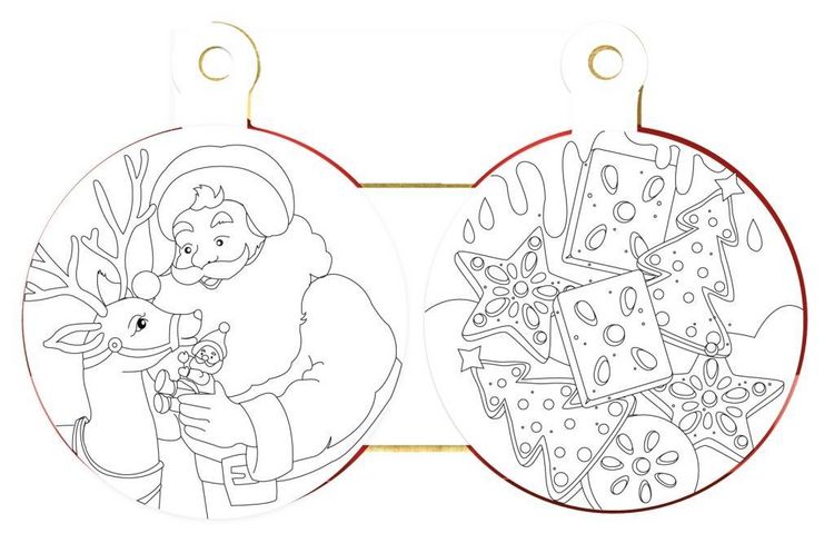 Produktbild: TR&Ouml;TSCH -Weihnachtsmalbuch in Kugelform