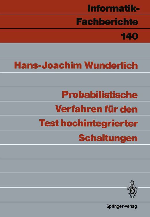 Produktbild: Probabilistische Verfahren f&uuml;r den Test hochintegrierter Schaltungen