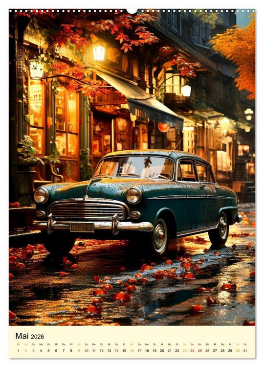 Produktbild: Nostalgic Cars der Traum (hochwertiger Premium Wandkalender 2026 DIN A2 hoch), Kunstdruck in Hochglanz