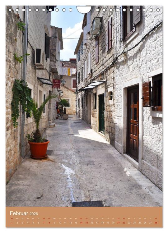 Produktbild: Erlebe mit mir die sch&ouml;nsten Gassen von Kroatien (Wandkalender 2026 DIN A4 hoch), CALVENDO Monatskalender
