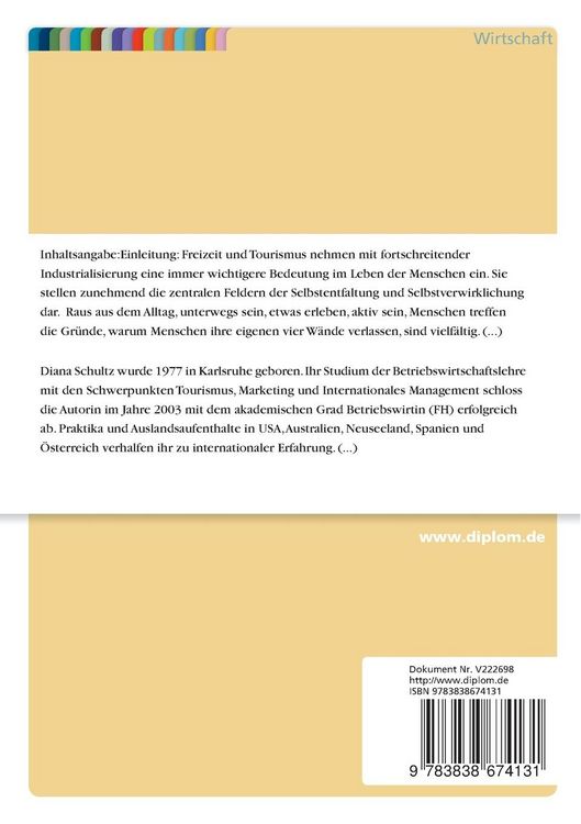 Produktbild: Entwicklung der Freizeitmobilit&auml;t mit besonderem Augenmerk auf die Entwicklung nach dem 11. September