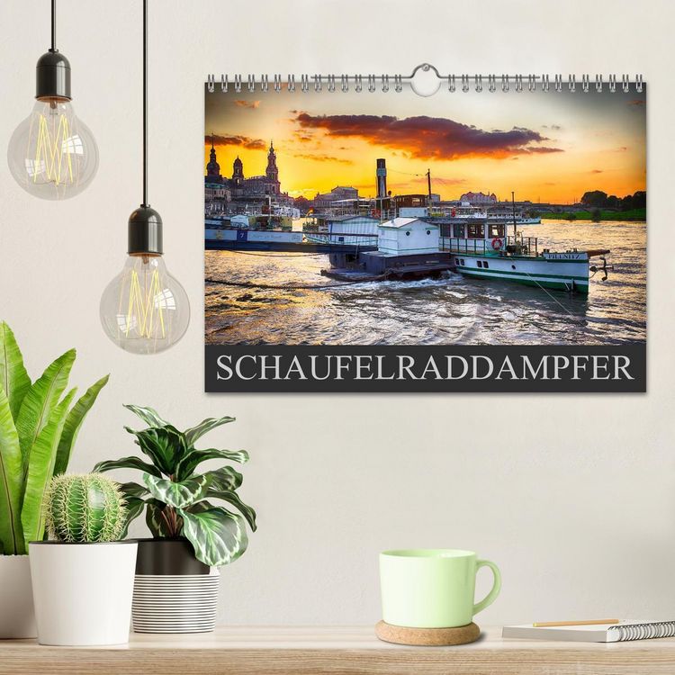 Produktbild: Schaufelraddampfer (Wandkalender 2026 DIN A4 quer), CALVENDO Monatskalender