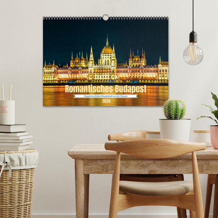 Produktbild: Romantisches Budapest - Ungarns sch&ouml;ne Hauptstadt an der Donau (Wandkalender 2026 DIN A3 quer), CALVENDO Monatskalender
