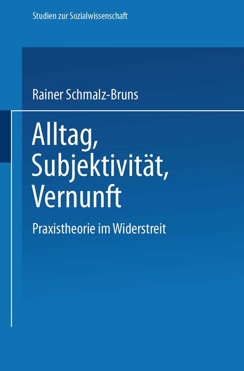 Produktbild: Alltag &mdash; Subjektivit&auml;t &mdash; Vernunft