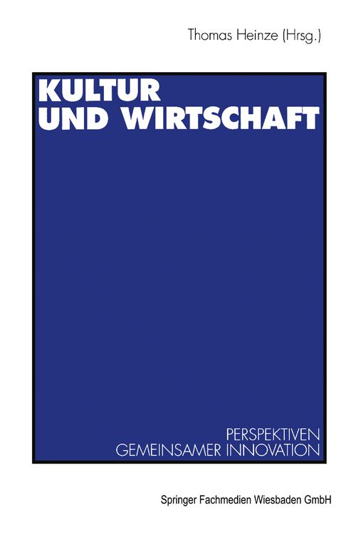 Produktbild: Kultur und Wirtschaft