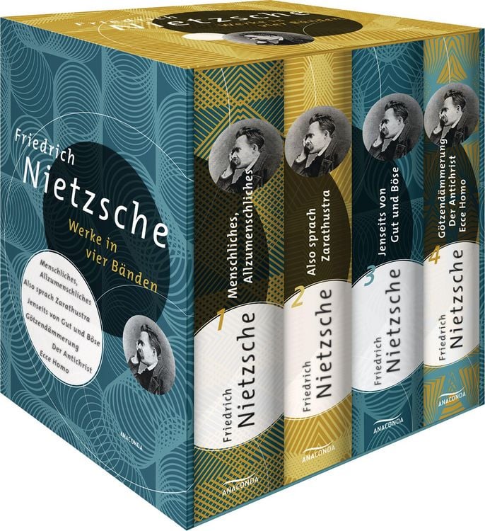 Produktbild: Menschliches, Allzu Menschliches - Also sprach Zarathustra - Jenseits von Gut und B&ouml;se - G&ouml;tzend&auml;mmerung/Der Antichrist/Ecce Homo (4in1-Bundle)