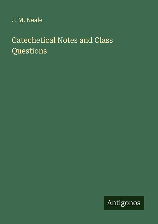 Produktbild: Catechetical Notes and Class Questions