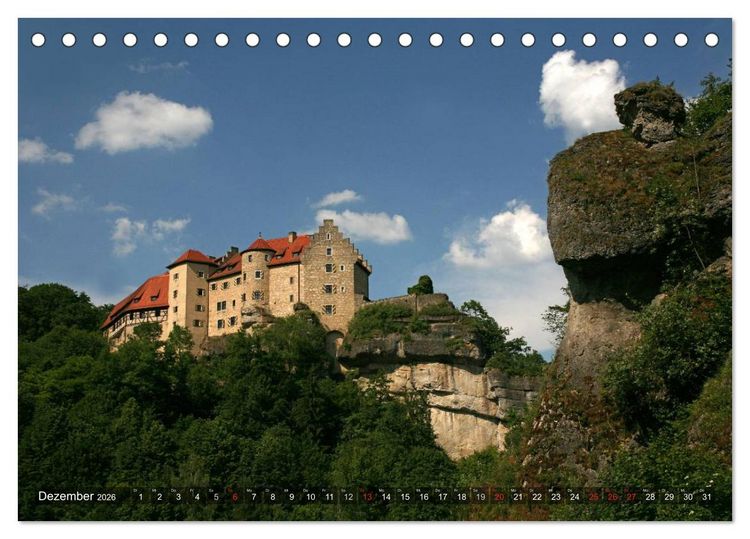 Produktbild: Deutsche Burgen (Tischkalender 2026 DIN A5 quer), CALVENDO Monatskalender