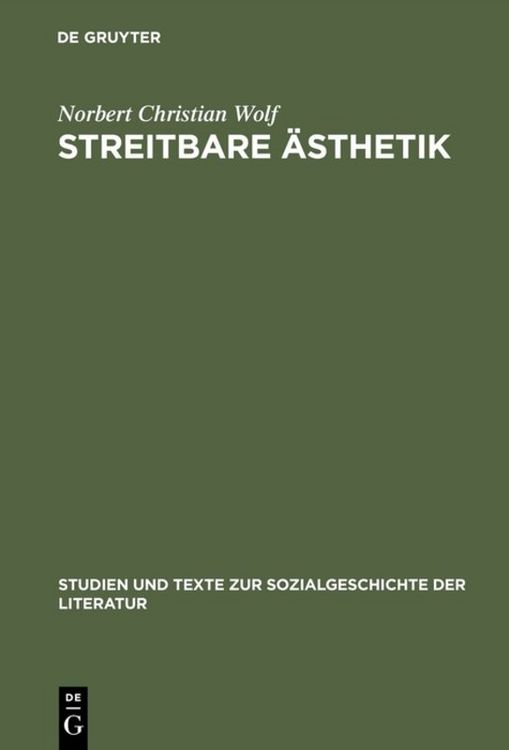 Produktbild: Streitbare &Auml;sthetik