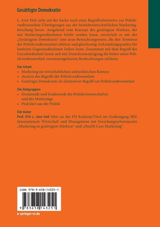 Produktbild: Ges&auml;ttigte Demokratie
