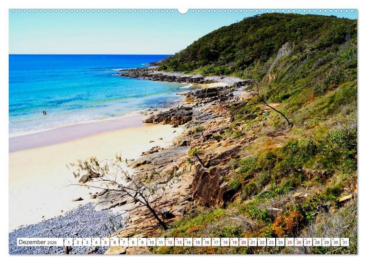 Produktbild: K&uuml;stenparadies - Noosa Nationalpark Australien (hochwertiger Premium Wandkalender 2026 DIN A2 quer), Kunstdruck in Hochglanz