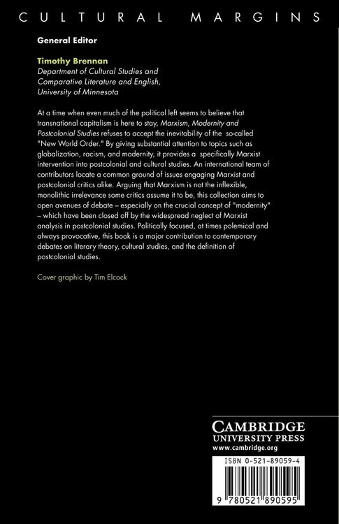 Produktbild: Marxism, Modernity and Postcolonial Studies